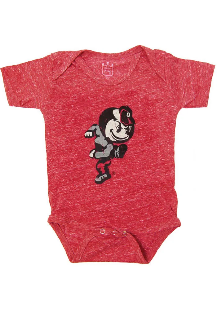 Ohio State Buckeyes Baby Red Graphic Short Sleeve One Piece