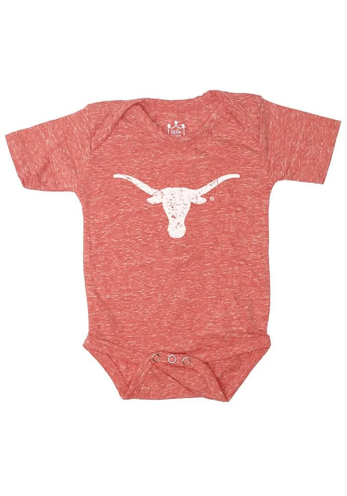 Texas Longhorns Baby Burnt Orange Graphic Short Sleeve One Piece