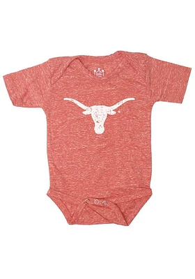Texas Longhorns Baby Burnt Orange Graphic Short Sleeve One Piece
