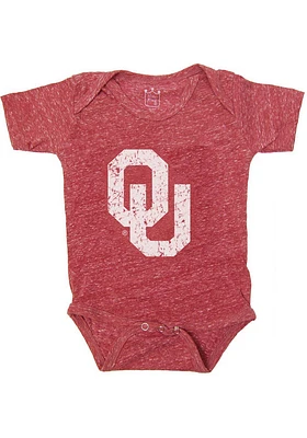 Oklahoma Sooners Baby Cardinal Graphic Short Sleeve One Piece