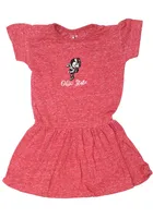 Ohio State Buckeyes Toddler Girls Red Primary Logo Short Sleeve Dress