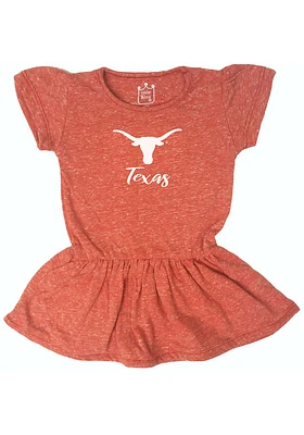 Texas Longhorns Toddler Girls Burnt Orange Primary Logo Short Sleeve Dress