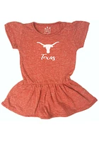 Texas Longhorns Toddler Girls Burnt Orange Primary Logo Short Sleeve Dress