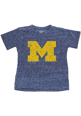 Michigan Wolverines Toddler Blue Primary Logo Short Sleeve T-Shirt