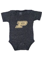 Purdue Boilermakers Baby Black Primary Logo Graphic Short Sleeve One Piece