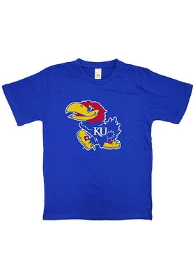 Kansas Jayhawks Infant Primary Logo Short Sleeve T-Shirt Blue