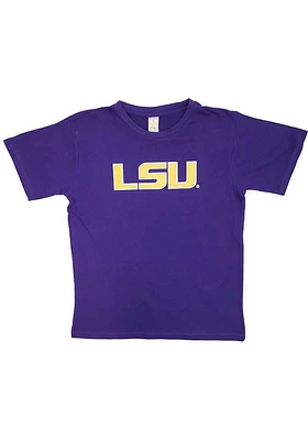 LSU Tigers Toddler Purple Emblem Design Short Sleeve T-Shirt