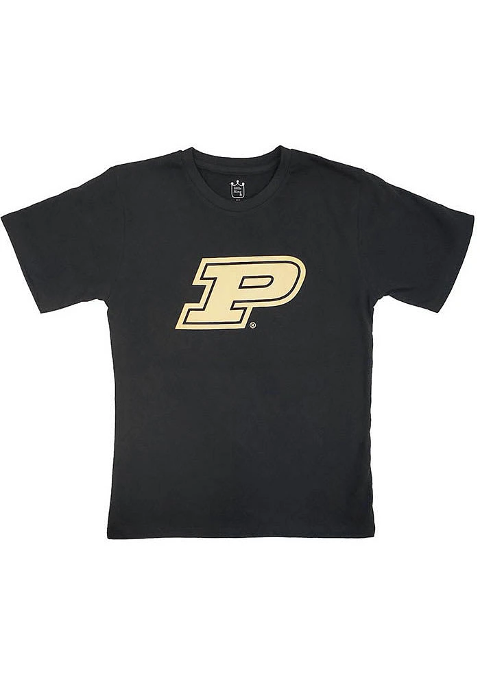 Purdue Boilermakers Youth Black Primary Logo Short Sleeve T-Shirt