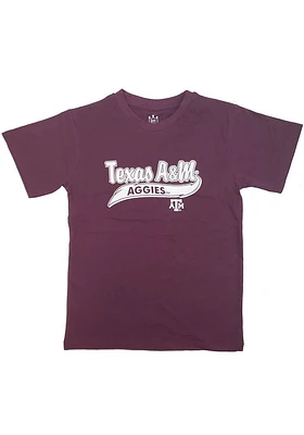 Texas A&M Aggies Youth Maroon Mascot Short Sleeve T-Shirt