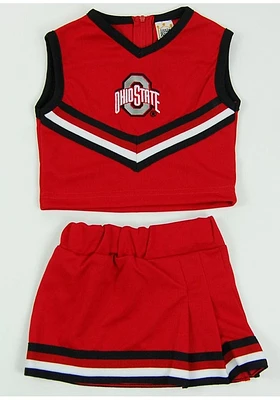 Ohio State Buckeyes Girls Red Tackle Set Cheer