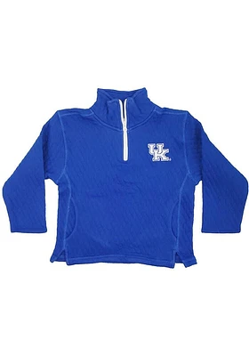 Kentucky Wildcats Toddler Blue Quilted Long Sleeve Qtr Zip