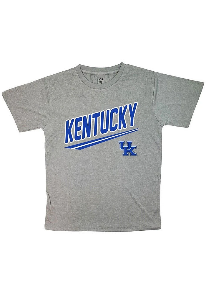 Kentucky Wildcats Youth Grey Wide Logo Short Sleeve T-Shirt