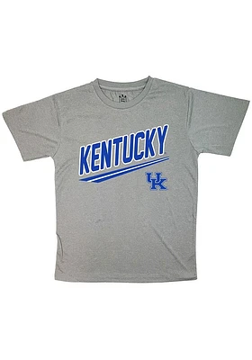 Kentucky Wildcats Youth Grey Wide Logo Short Sleeve T-Shirt