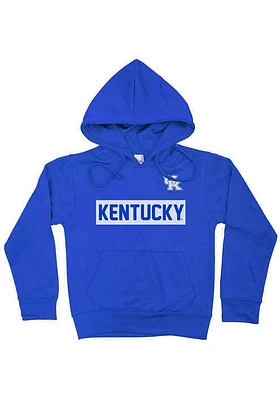 Kentucky Wildcats Toddler Blue Logo Design Long Sleeve Hooded Sweatshirt