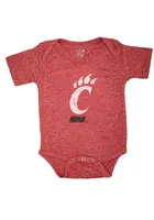 Cincinnati Bearcats Baby Red Knobby Short Sleeve One Piece