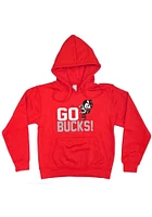 Ohio State Buckeyes Youth Red Team Chant Long Sleeve Hoodie