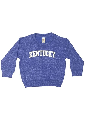 Kentucky Wildcats Toddler Blue Knobby Arch Long Sleeve Crew Sweatshirt