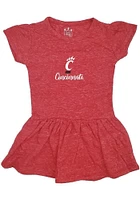 Cincinnati Bearcats Toddler Girls Red Knobby Short Sleeve Dress