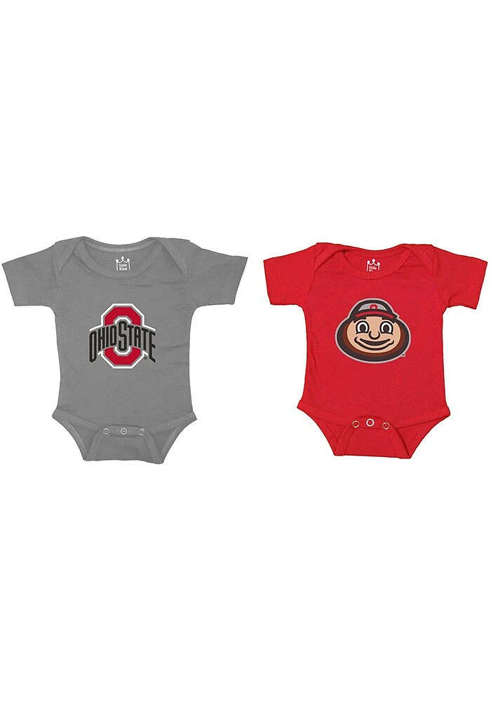 Ohio State Buckeyes Baby Red Diaper Shirt 2 PK One Piece