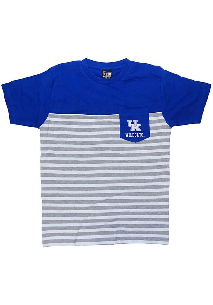 Kentucky Wildcats Youth Blue Color Block Short Sleeve Fashion T-Shirt