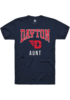 Rally Dayton Flyers Navy Blue Aunt Short Sleeve T Shirt