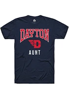 Rally Dayton Flyers Navy Blue Aunt Short Sleeve T Shirt