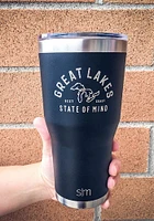 Great Lakes 30 oz Laser Engraved Stainless Steel Tumbler - Black