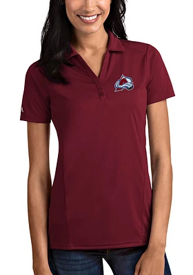 Antigua Colorado Avalanche Womens Tribute Short Sleeve Polo Shirt