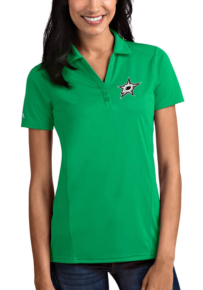 Antigua Dallas Stars Womens Tribute Short Sleeve Polo Shirt
