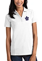 Antigua Toronto Maple Leafs Womens Tribute Short Sleeve Polo Shirt