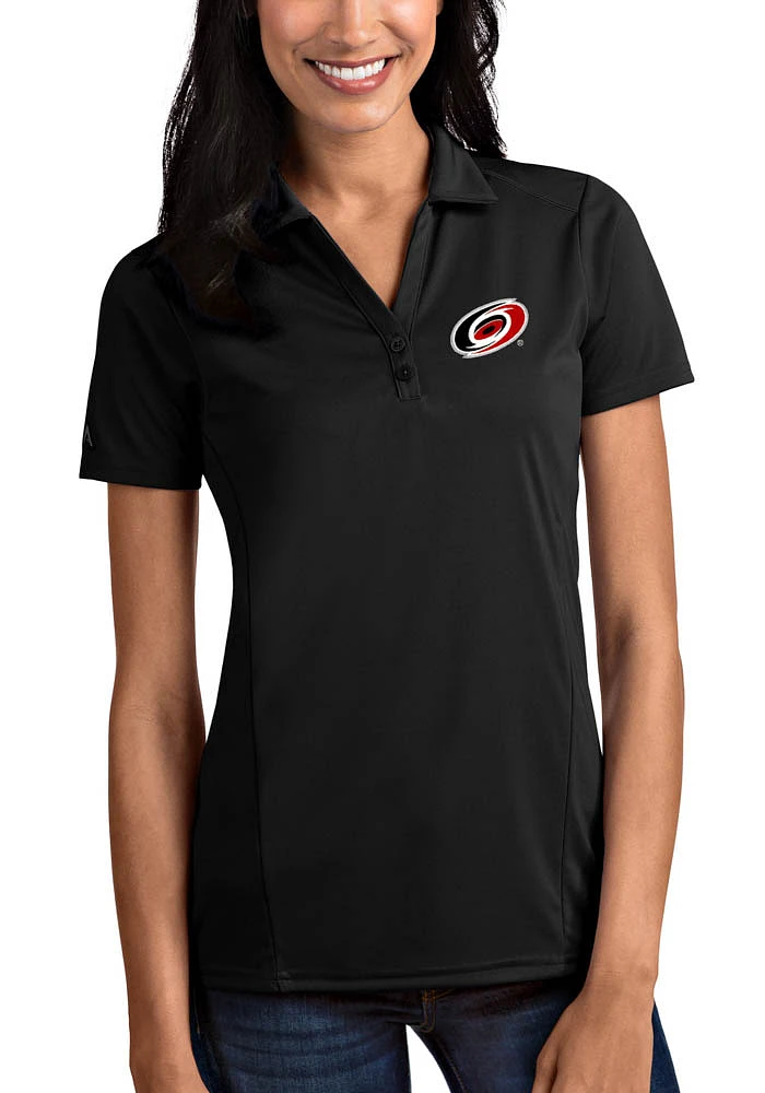 Antigua Carolina Hurricanes Womens Tribute Short Sleeve Polo Shirt