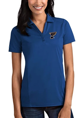 Antigua St Louis Blues Womens Tribute Short Sleeve Polo Shirt