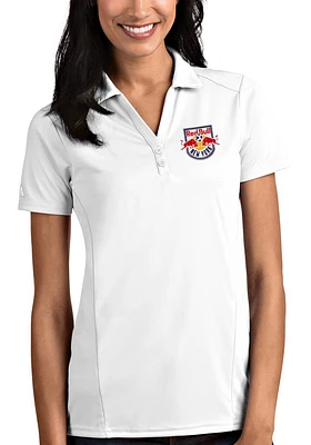 Antigua New York Red Bulls Womens Tribute Short Sleeve Polo Shirt