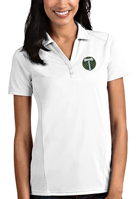 Antigua Portland Timbers Womens Tribute Short Sleeve Polo Shirt