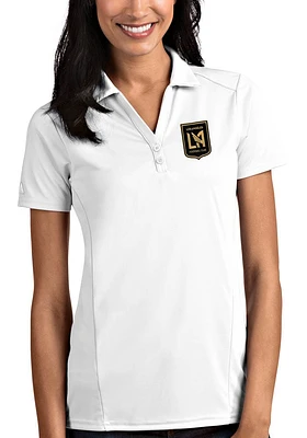 Antigua Los Angeles FC Womens Tribute Short Sleeve Polo Shirt