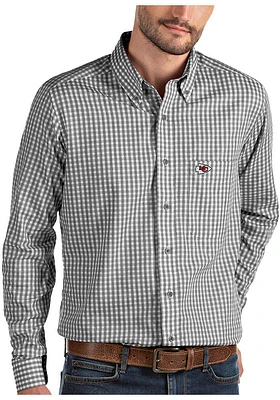 Antigua Kansas City Chiefs Mens Structure Long Sleeve Dress Shirt