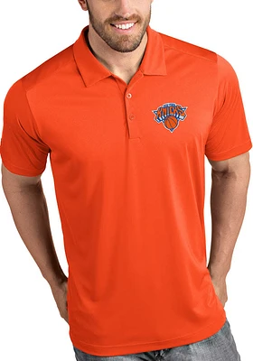 Antigua New York Knicks Mens Tribute Short Sleeve Polo