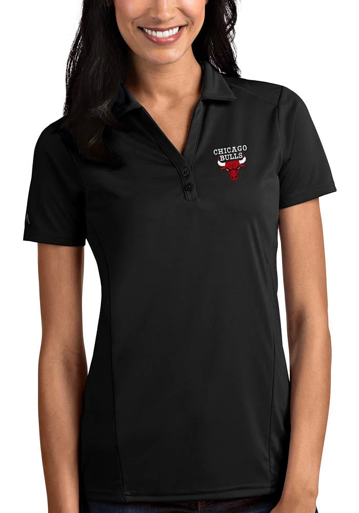 Antigua Chicago Bulls Womens Tribute Short Sleeve Polo Shirt