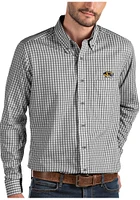 Antigua Missouri Tigers Mens Black Structure Long Sleeve Dress Shirt