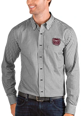 Antigua Missouri State Bears Mens Black Structure Long Sleeve Dress Shirt