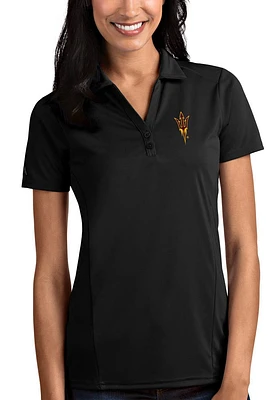 Antigua Arizona State Sun Devils Womens Tribute Short Sleeve Polo Shirt