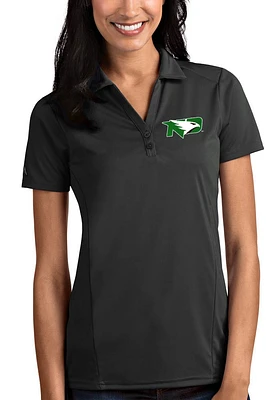 Antigua North Dakota Fighting Hawks Womens Tribute Short Sleeve Polo Shirt