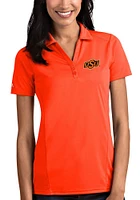 Antigua Oklahoma State Cowboys Womens Tribute Short Sleeve Polo Shirt