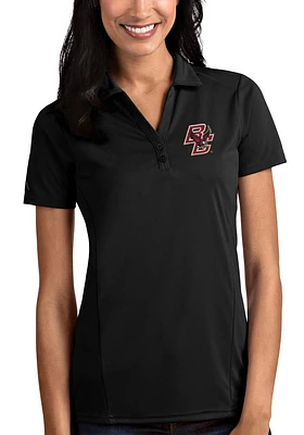 Antigua Boston College Eagles Womens Tribute Short Sleeve Polo Shirt