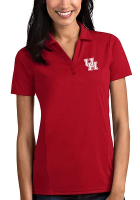 Antigua Houston Cougars Womens Tribute Short Sleeve Polo Shirt