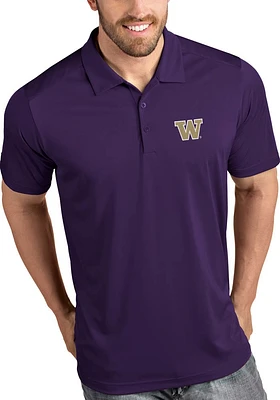 Antigua Washington Huskies Mens Tribute Short Sleeve Polo