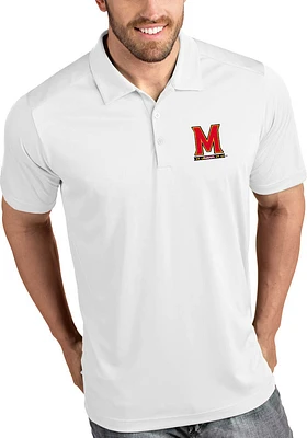 Antigua Maryland Terrapins Mens Tribute Short Sleeve Polo