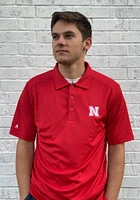 Antigua Nebraska Cornhuskers Mens Red Tribute Short Sleeve Polo