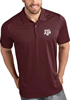 Antigua Texas A&M Aggies Mens Maroon Tribute Short Sleeve Polo