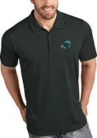 Antigua Tulane Green Wave Mens Grey Tribute Short Sleeve Polo